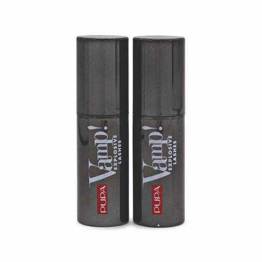 2 x PUPA Vamp! Explosive Lashes Mascara Mini 8ml 110 Black - Imperfect Container