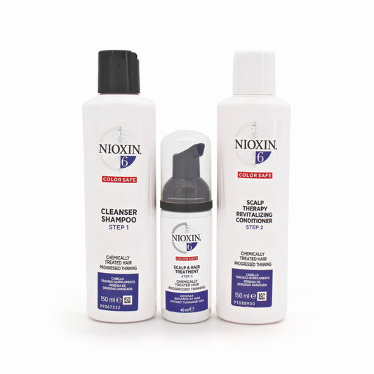 NIOXIN 3-Part System 6 Trial Kit for Chemically Treated Hair Set - Imperfect Box