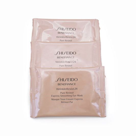 Shiseido Benefiance Wrinkle Resist Eye Mask Trio 3 x Sachets - Imperfect Box