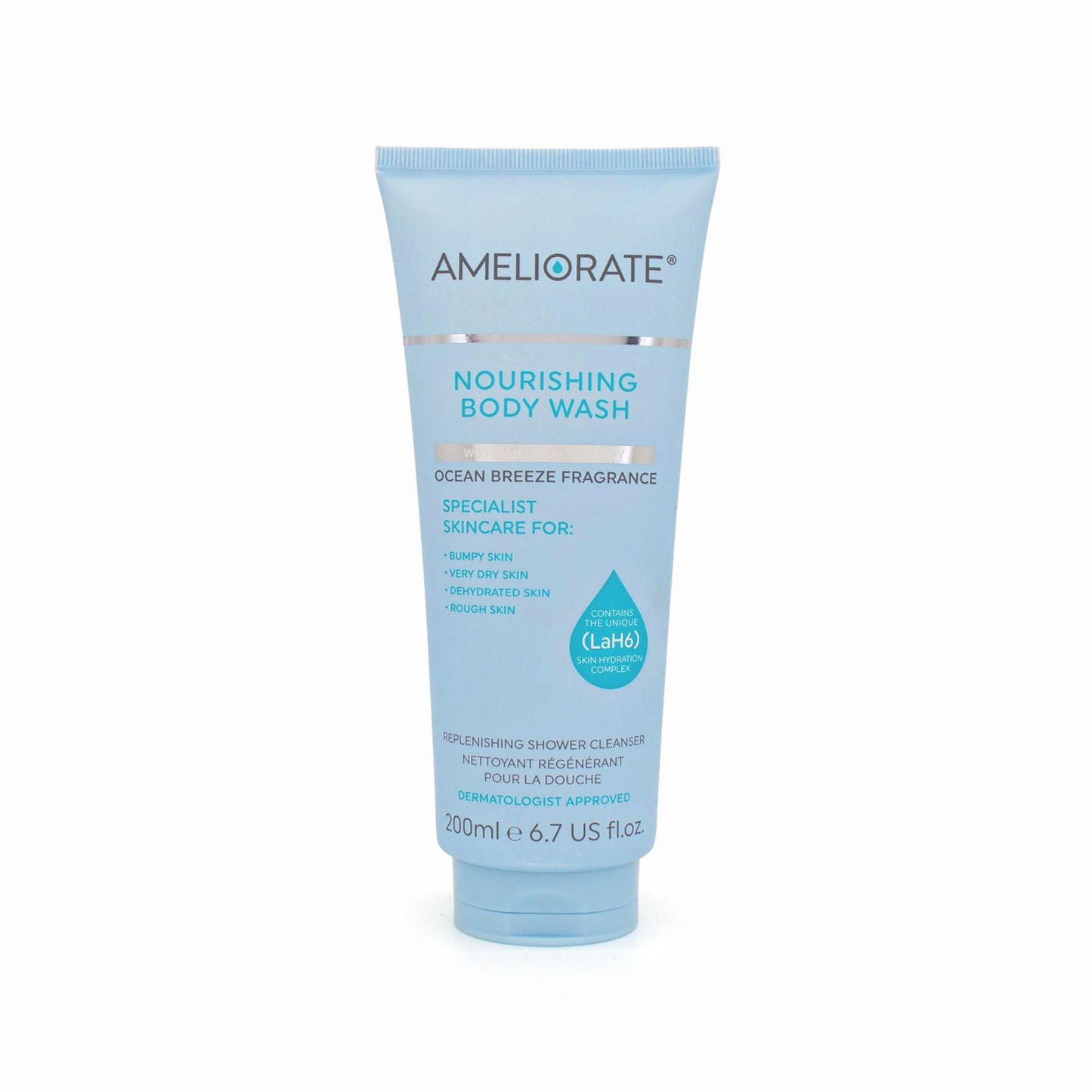 AMELIORATE Nourishing Body Wash Ocean Breeze 200ml - Imperfect Container