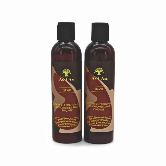 2 x As I Am Classic Leave-In Conditioner 237ml - Imperfect Container