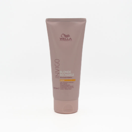 Wella Invigo Blonde Recharge Warm Blonde Conditioner 200ml - Imperfect Container - This is Beauty UK