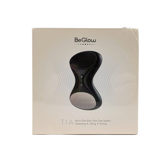 BeGlow TIA Facial Toning & Cleansing Sonic Device Black - Imperfect Box
