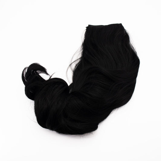 LullaBellz Half Up Half Down Extension & Pony 20'' Natural Black - Imperfect Container