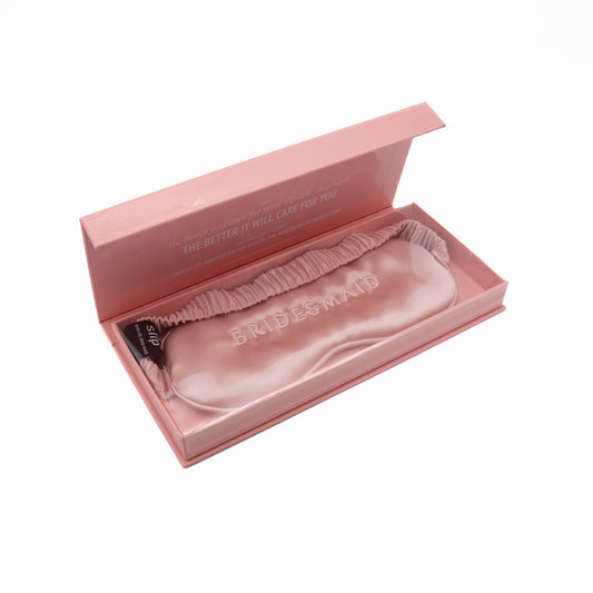 Slip Pure Silk Sleep Mask Pink Bridal Collection Bridesmaid - Imperfect Box - This is Beauty UK