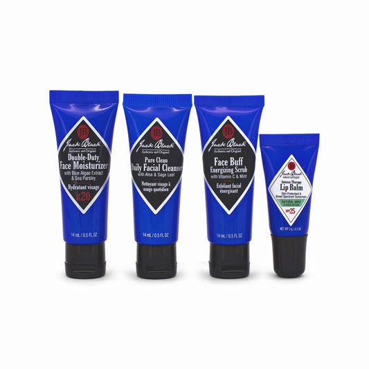Jack Black Flawless Face 4 Piece Skincare Kit - Imperfect Container