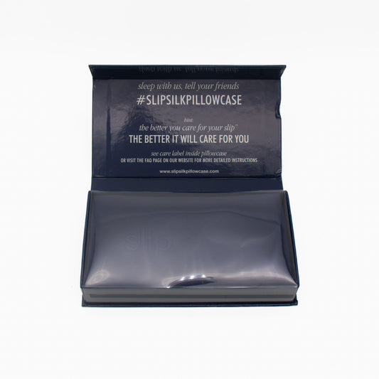 Slip Pure Silk Pillowcase King Size 51cm x 91cm Navy - Imperfect Box - This is Beauty UK