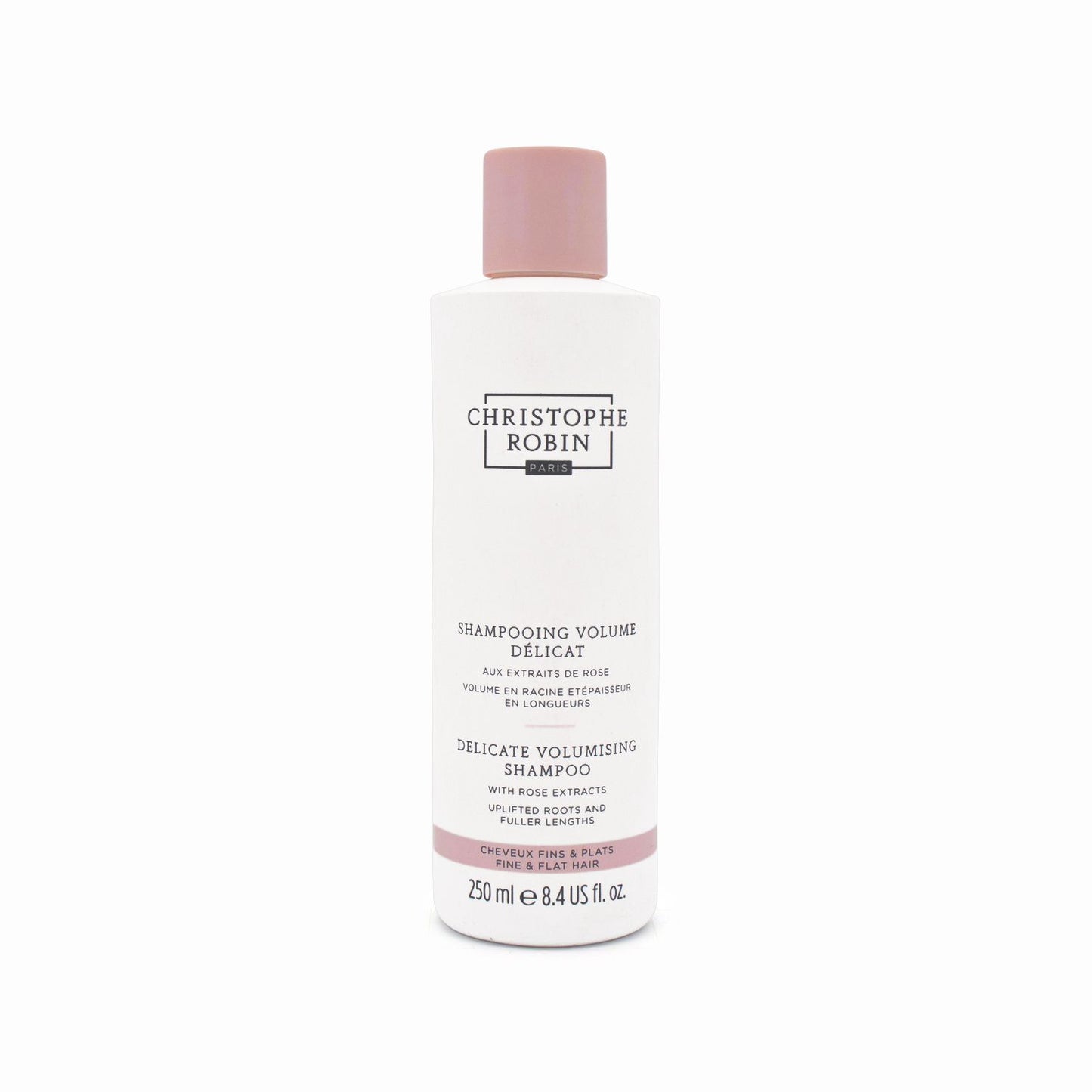 Christophe Robin Delicate Volumising Shampoo With Rose 250ml - Imperfect Container