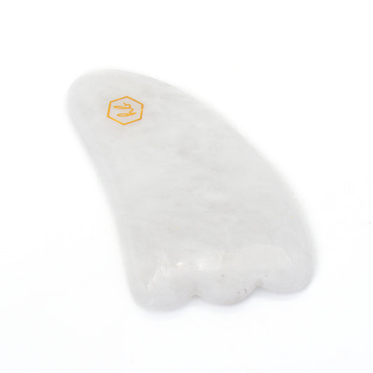 Honey Belle White Jade Gua Sha - Imperfect Box - This is Beauty UK
