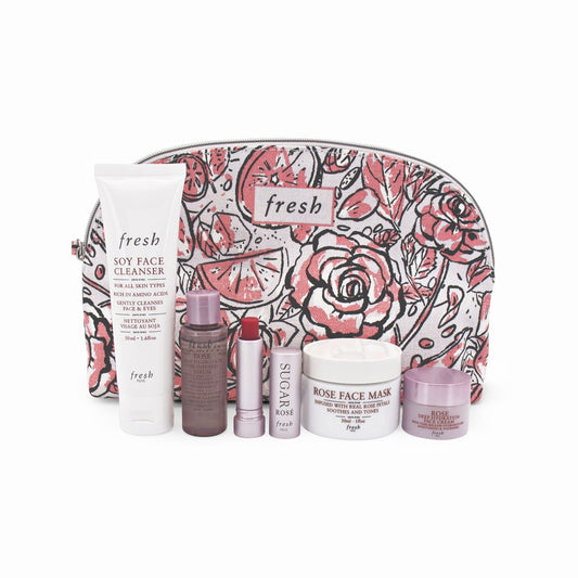 Fresh Rose Skincare 5 Piece Gift Set & Bag - Missing Box