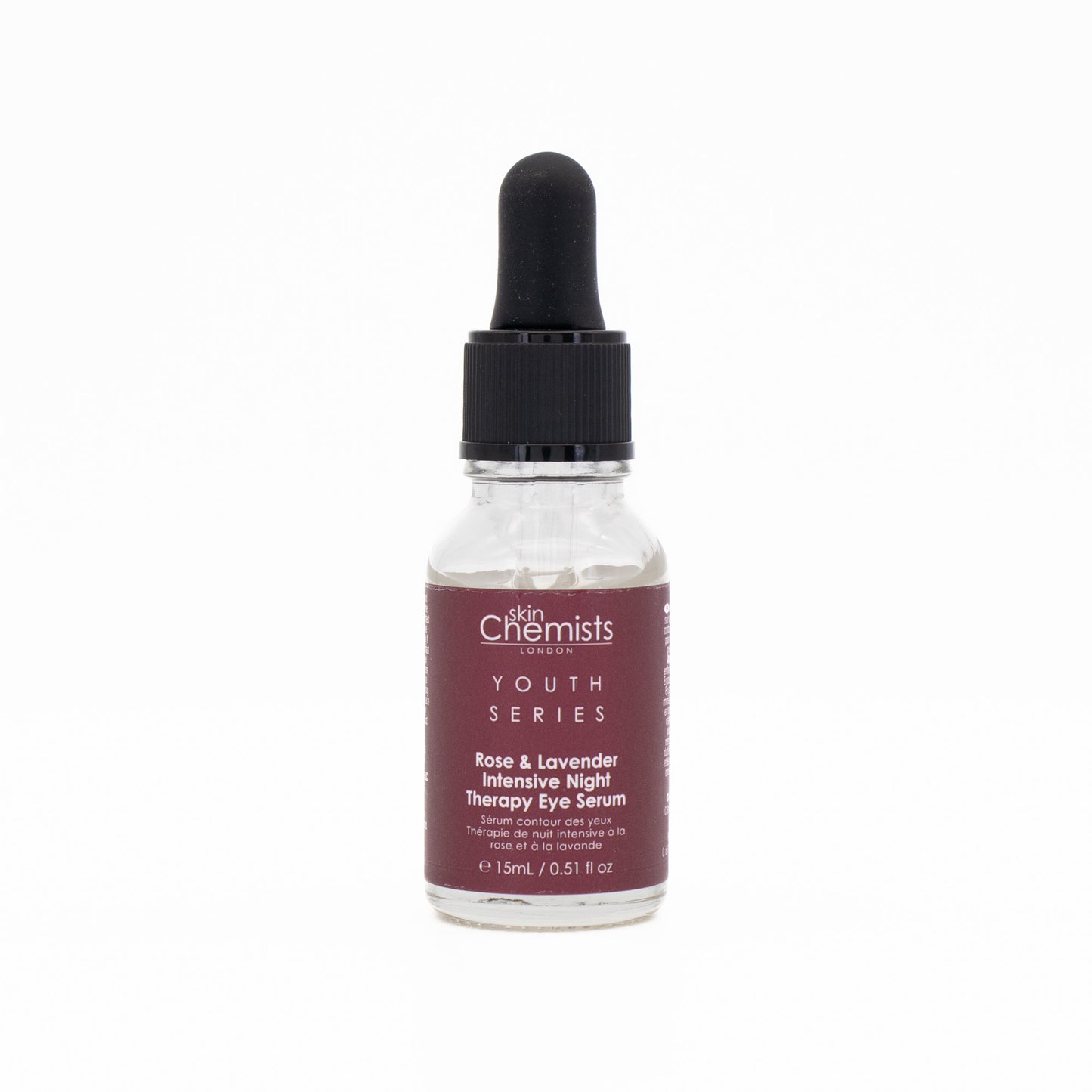 SkinChemists Youth Series Rose & Lavender Night Eye Serum 15ml - Imperfect Box - This is Beauty UK