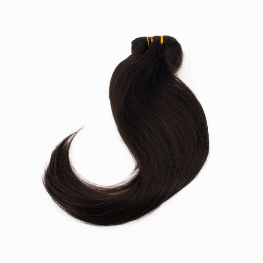 Beauty Works Deluxe Clip-In 18 Inch Hair Extensions Ebony - Imperfect Box