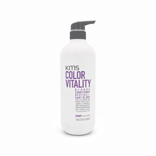 KMS Colour Vitality Blonde Conditioner 750ml - Imperfect Container - This is Beauty UK