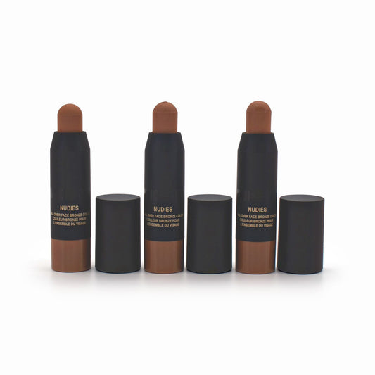 3 x NUDESTIX Nudies Face Bronze Color Mini 1.8g Bondi Bae - Imperfect Container