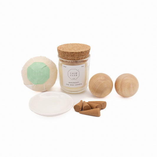 Calm Club Relaxation Rituals 5 Piece Set - Imperfect Box