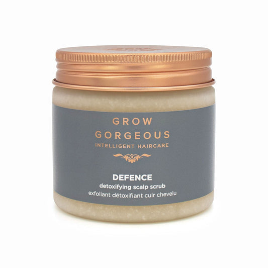 Grow Gorgeous Defence Detoxifying Scalp Scrub 200ml - Imperfect Box - This is Beauty UK