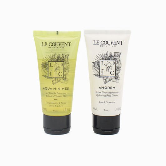 Le Couvent Amorem Body Cream 50ml & Aqua Minimes Shower Gel 55ml - Missing Box - This is Beauty UK