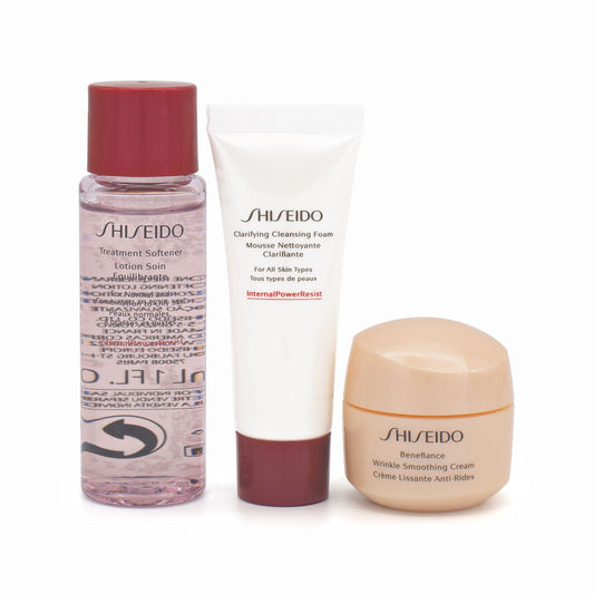 Shiseido Anti Wrinkle 123 Cleanse, Soften & Smooth Mini Kit - Imperfect Box