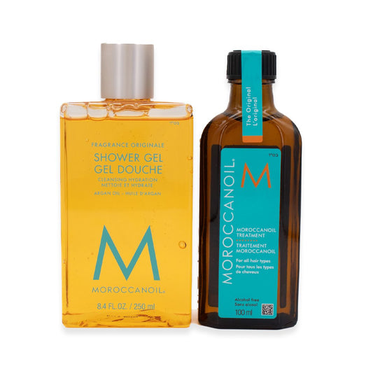 Moroccanoil Everyday Escape Treatment and Shower Gel Gift Set - Imperfect Box