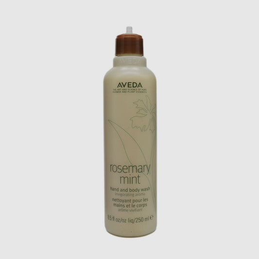 Aveda Rosemary Mint Hand and Body Wash 250ml - Missing Pump Top - This is Beauty UK