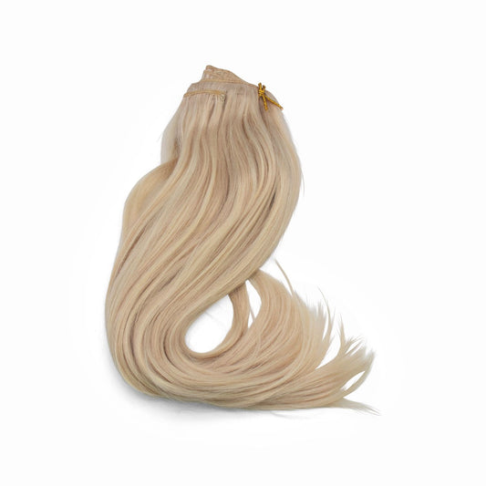 Beauty Works Double Hair ClipIn Extensions 18 Inch Pure Platinum - Imperfect Box - This is Beauty UK