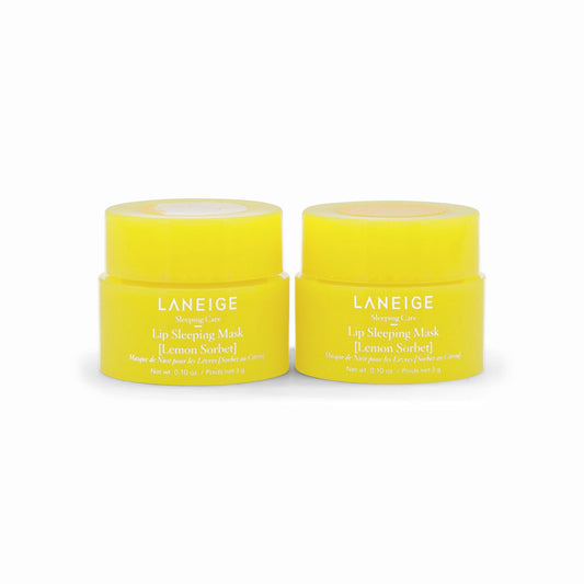 2 x Laneige Mini Lip Sleeping Mask 3g Lemon Sorbet - Missing Box