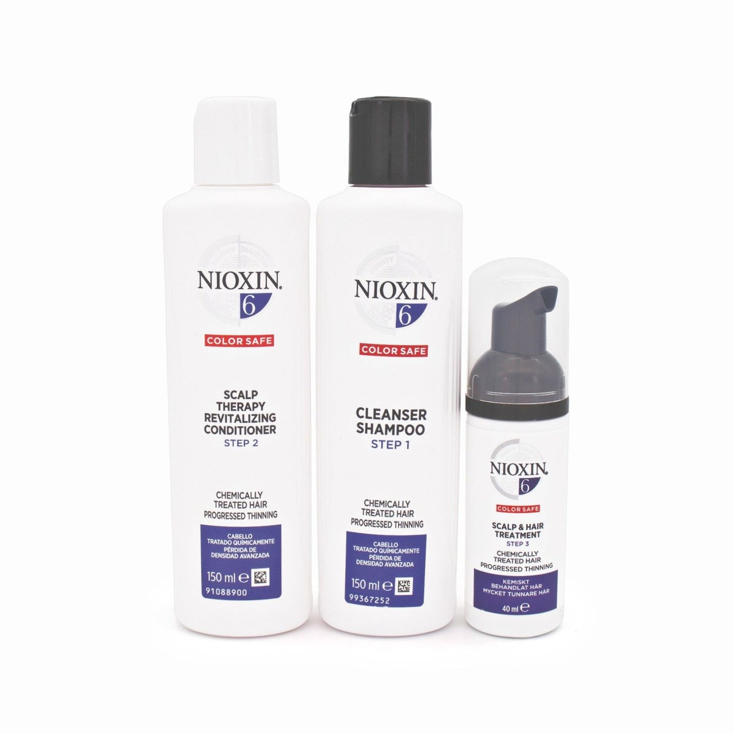 NIOXIN 3-Part System 6 Chemically Treated Hair Trial Kit - Imperfect Box