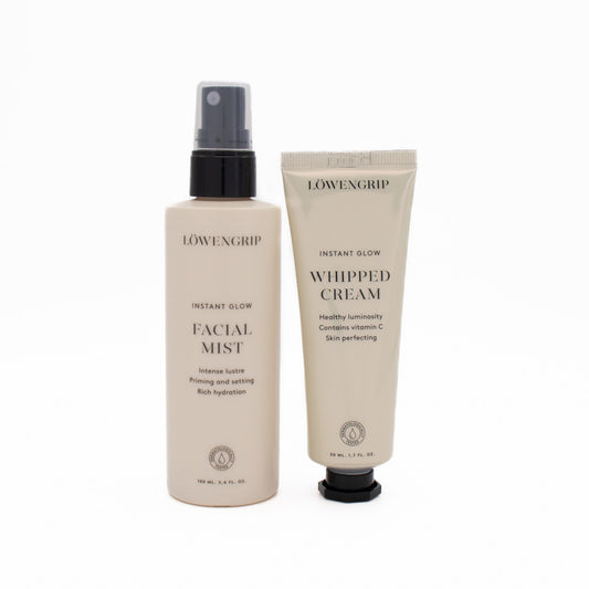 Lowengrip Instant Glow Set Whipped Cream + Facial Mist - Imperfect Box - This is Beauty UK