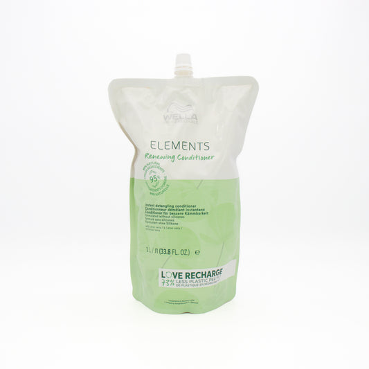 Wella Elements Renewing Conditioner Refill Pouch 1L - Imperfect Container - This is Beauty UK