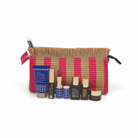 Estee Lauder Skincare and Makeup 6 Pc Gift Set With Bag - Imperfect Container