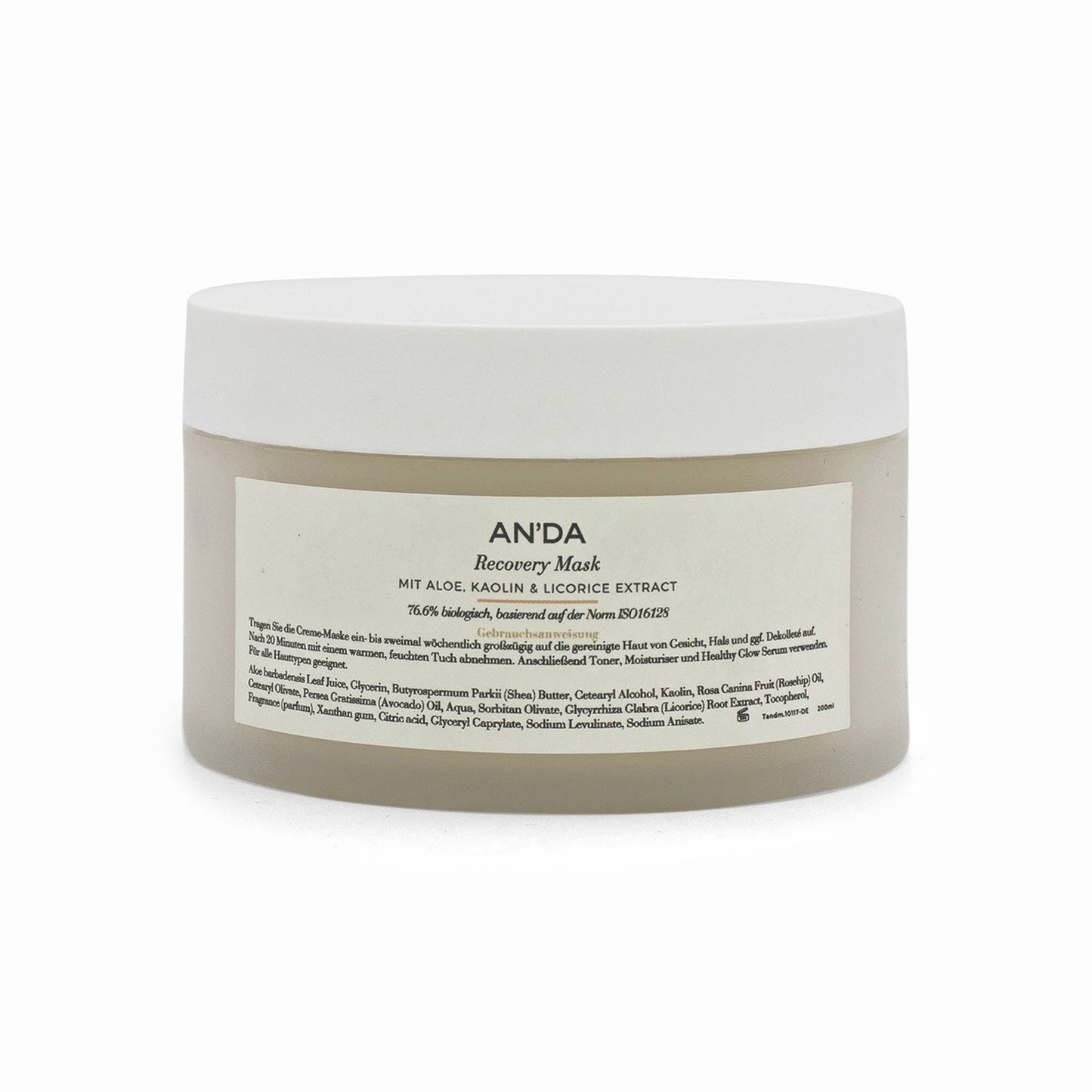 AN'DA Recovery Face Mask 200ml For All Skin Types - Missing Box
