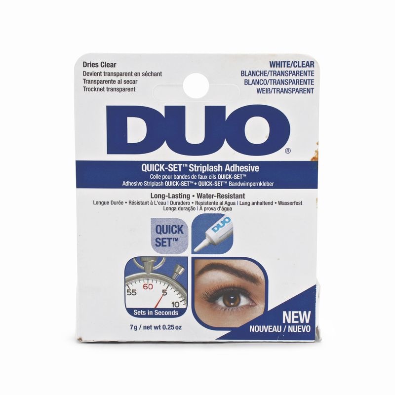 DUO Quick Set Striplash Adhesive White/Clear 7g - Imperfect Box