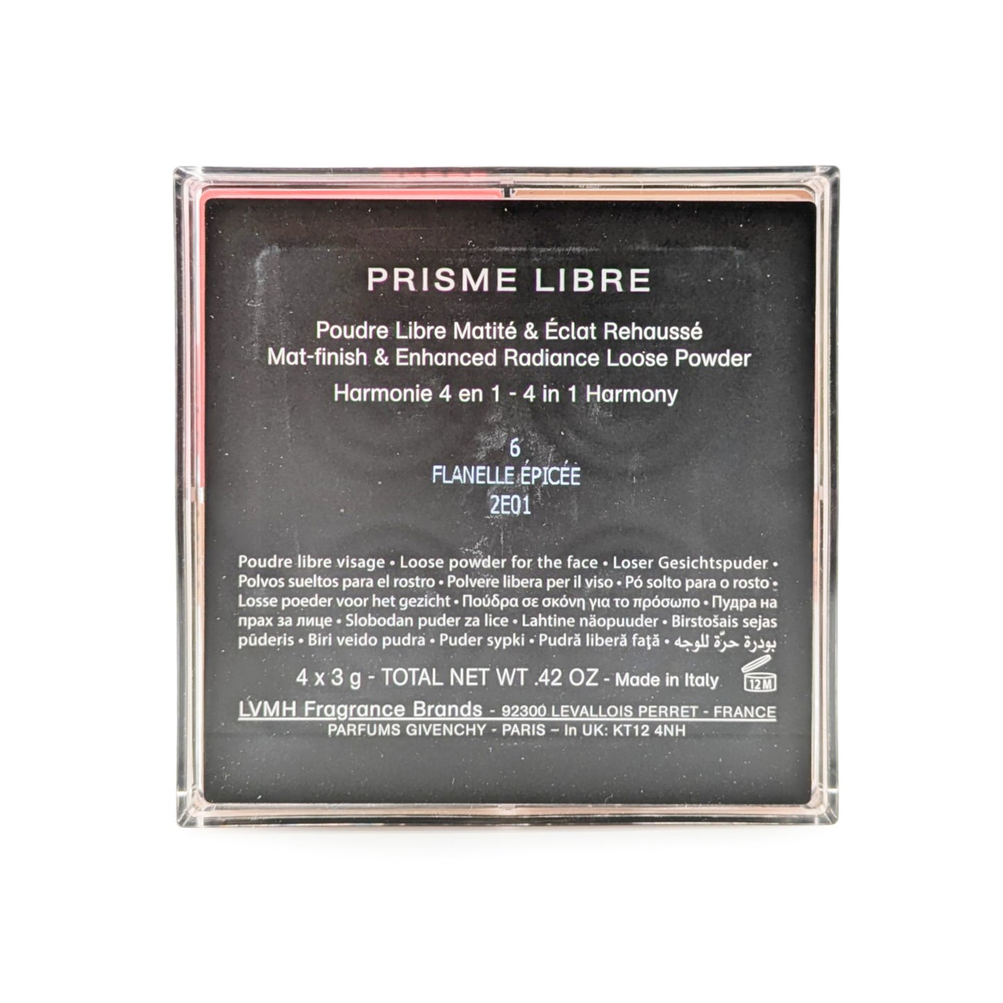 Givenchy Prisme Libre Mat Loose Powder 12g NO6 Flanelle Epicee - Imperfect Box