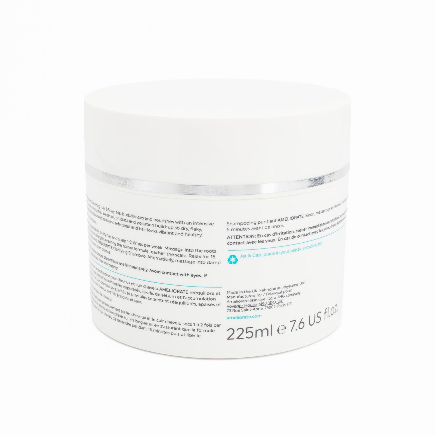 AMELIORATE Deep Cleansing Scalp & Hair Mask 225ml - Missing Box