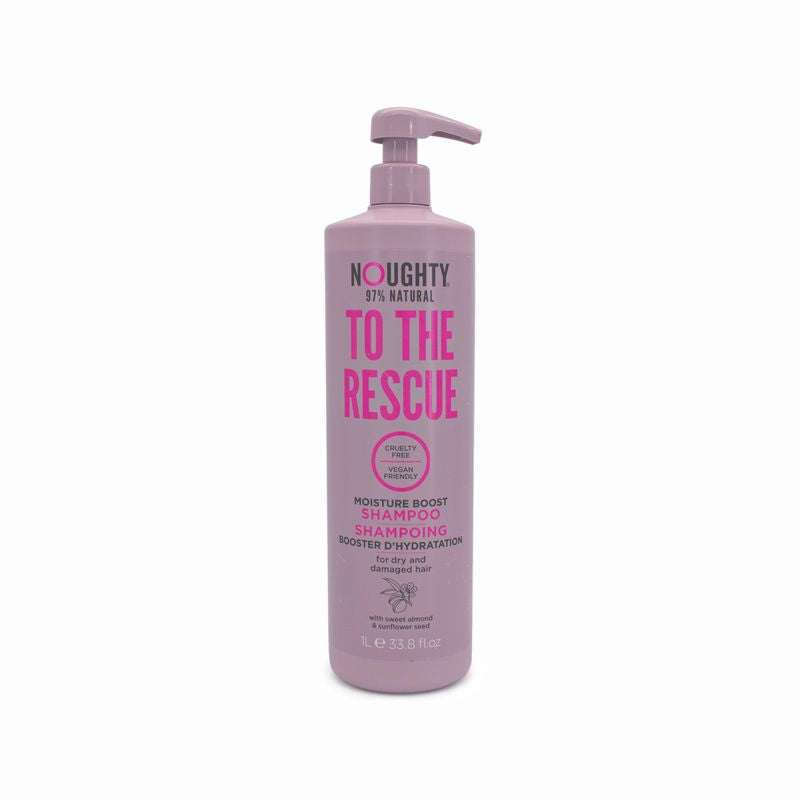 Noughty To The Rescue Shampoo For Dry, Damaged Hair 1L - Imperfect Container