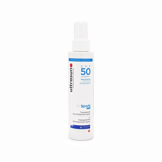 Ultrasun SPF50 Sports Transparent Sun Protection Spray 150ml - Imperfect Box