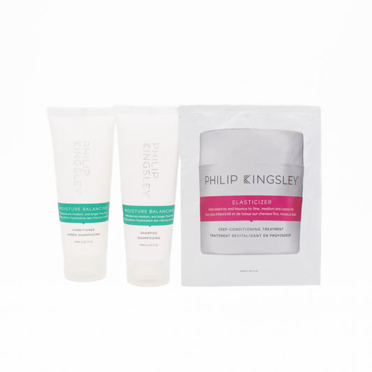 Philip Kingsley Moisture Balancing Routine Sachet 3 Piece Travel Set - New