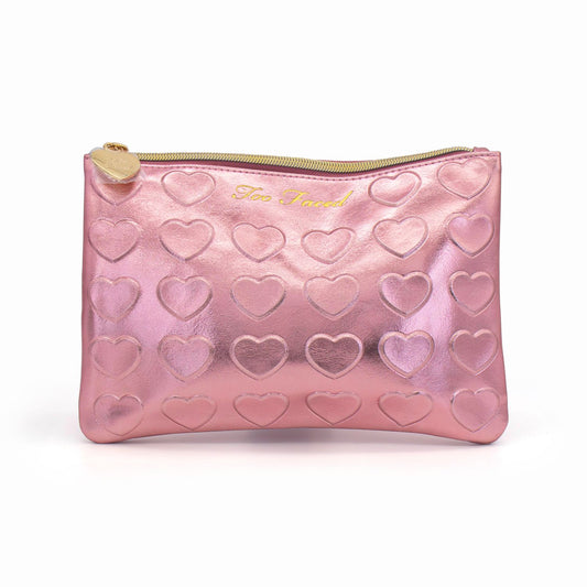 Too Faced Makeup Bag Pink Hearts - Missing Box
