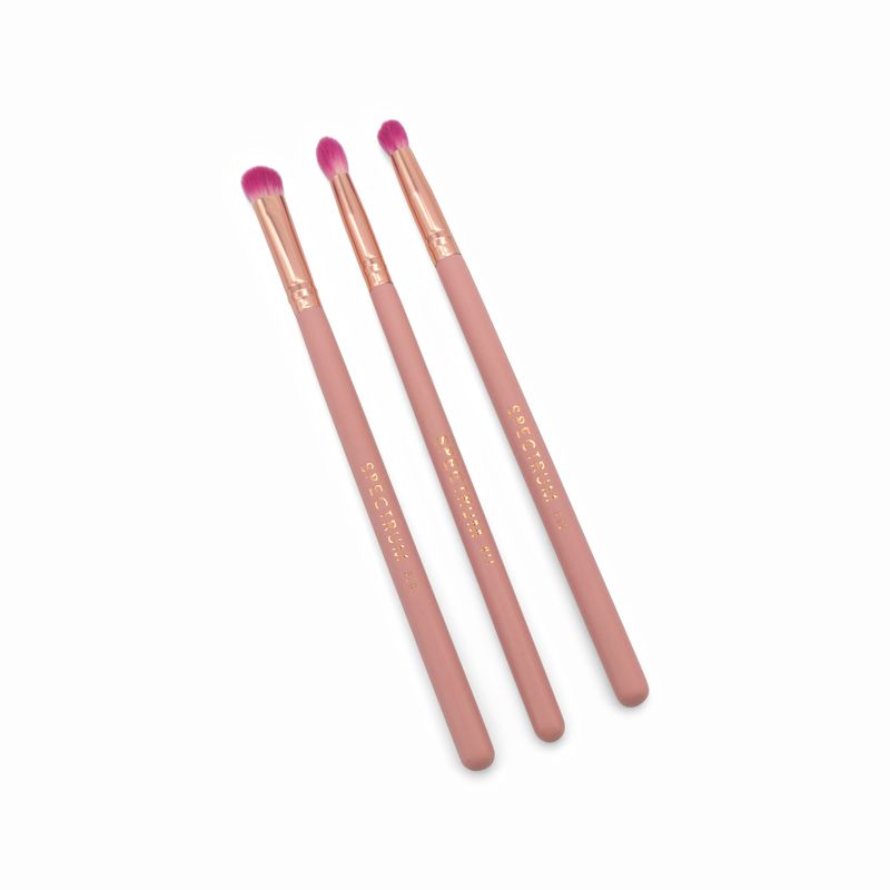 Spectrum Rose Quartz 3 Piece Eye Makeup Brush Set - Imperfect Box