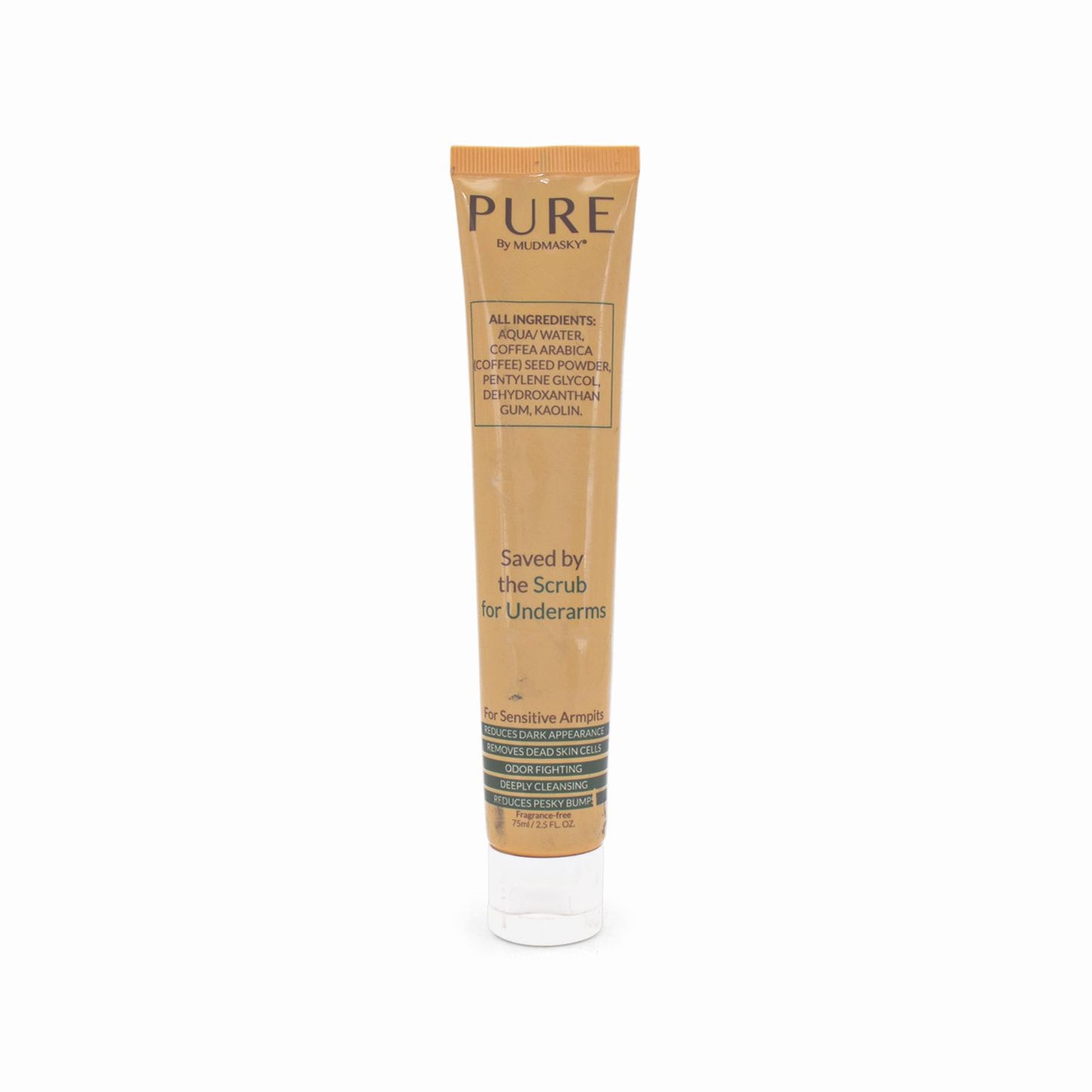 Pure By Mudmasky  Saved By The Scrub For Underarms 75ml - Imperfect Container
