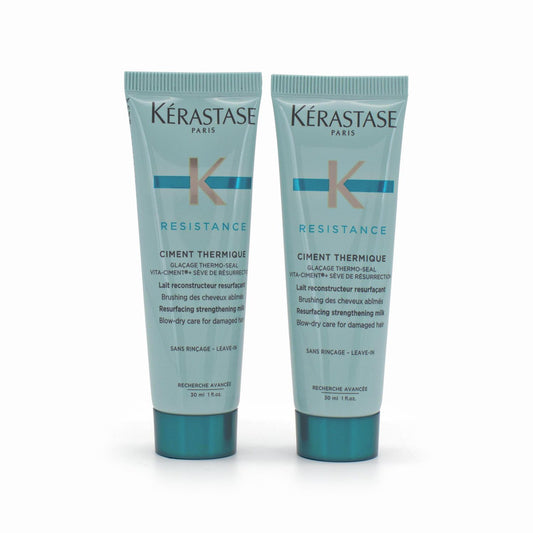 2 x Kerastase Resistance Thermique Strengthening Milk 30ml - Imperfect Container