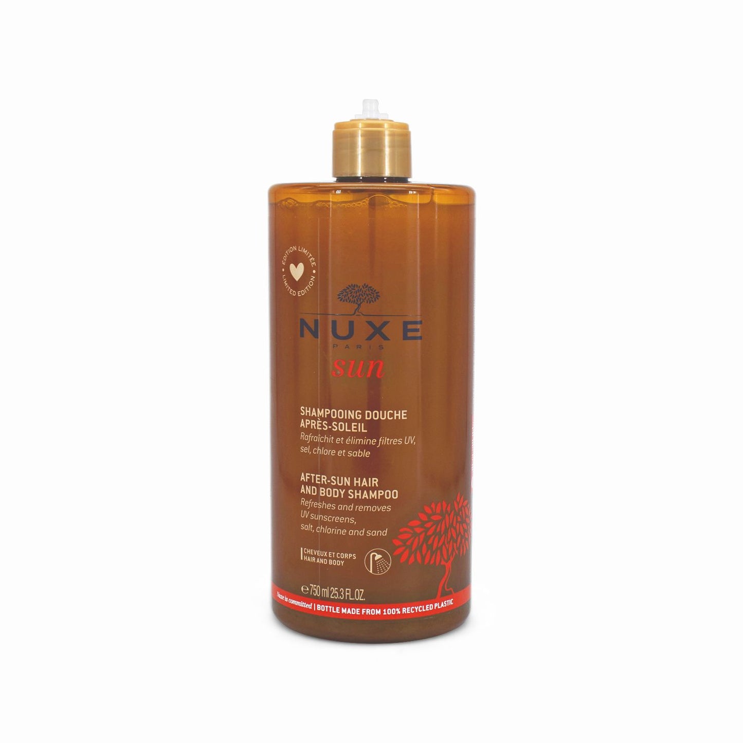 Nuxe Sun After Sun Hair & Body Shampoo 750ml - Missing Pump Top