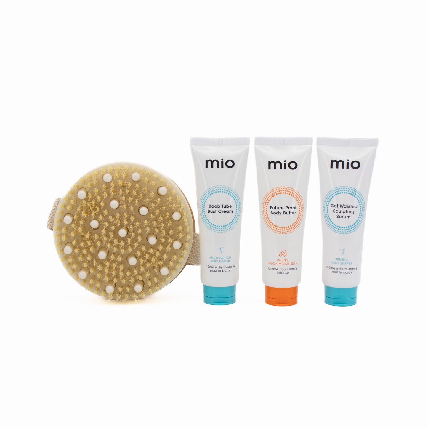 Mio Feel-Good Four Kit with 3x50ml and Body Brush - Imperfect Box