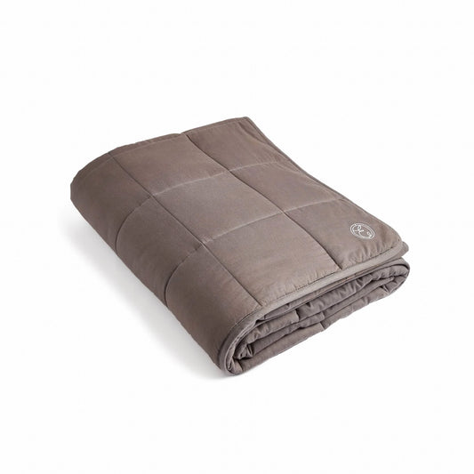 ESPA Grey Cotton Weighted Blanket 4.5kg - Imperfect Box