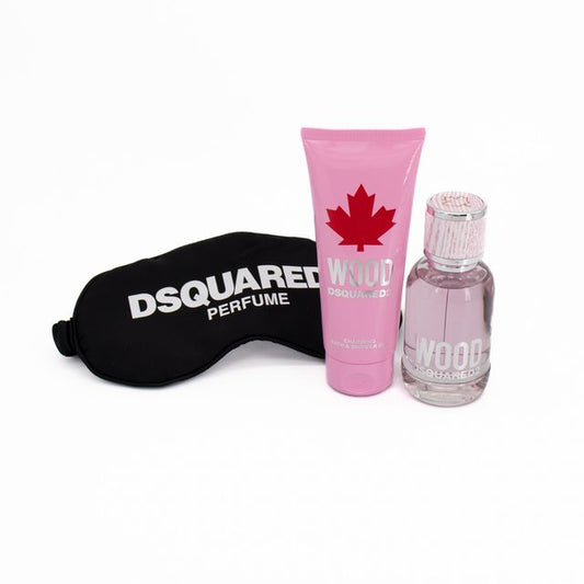 Dsquared2 Wood For Her EDT 50ml Gift Set - Imperfect Box