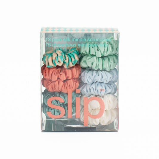 Slip Pure Silk Minnie Scrunchies Seaside 11 Piece - Imperfect Box