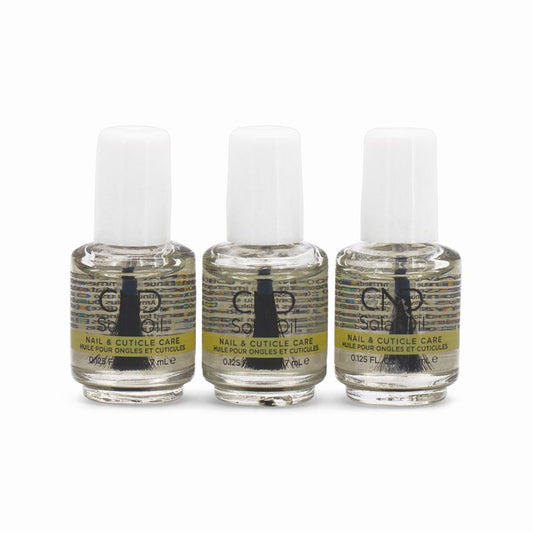 3 x CND SolarOil Nail & Cuticle Care 3.7ml - Imperfect Container