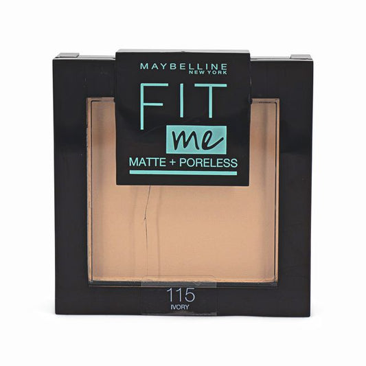 Maybelline Fit Me Matte and Poreless Powder 9g 115 Ivory - Imperfect Container