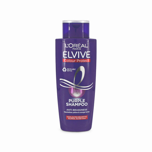 L'Oreal Elvive Anti-Brassiness Purple Shampoo 200ml - Imperfect Container