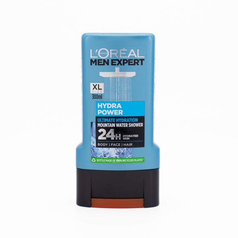 L'Oreal Paris Men Expert Hydra Power Shower Gel 300ml - Imperfect Container